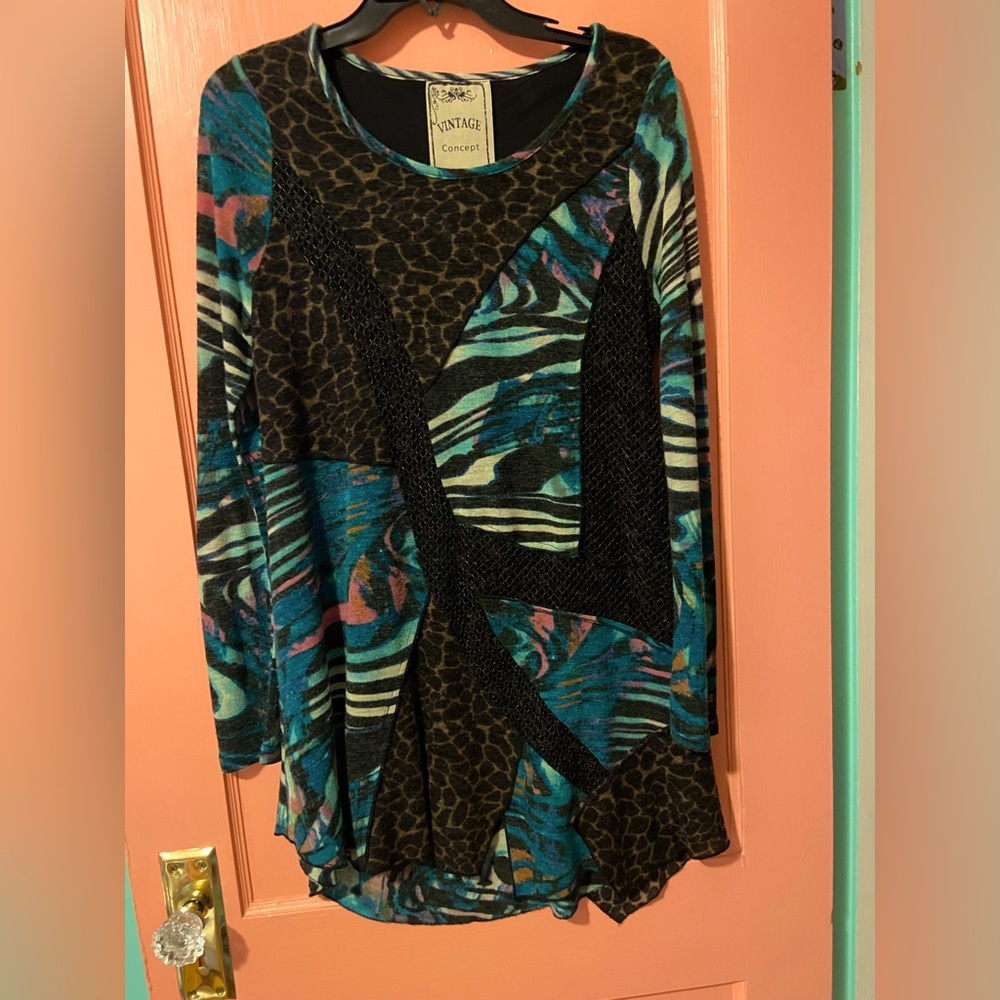 “WINTER” Vintage Concept Tunic Dress Size Small.